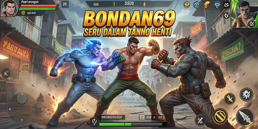Screenshot gameplay BONDAN69 menampilkan aksi pertarungan yang mengasyikkan.