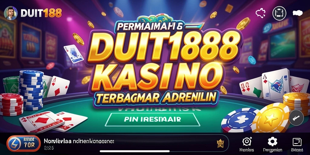 Tampilan permainan Kasino yang menegangkan di DUIT188.