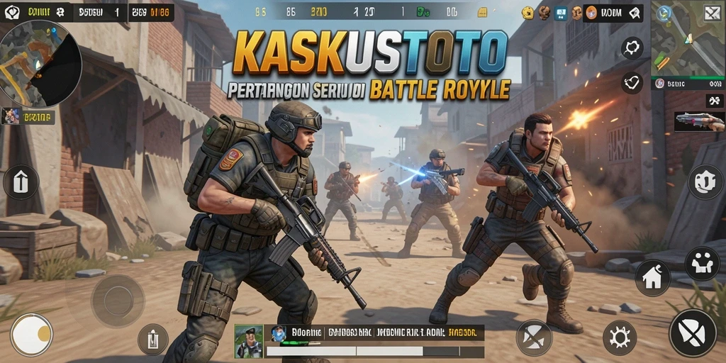 Gameplay seru KASKUSTOTO dalam pertarungan Battle Royale.