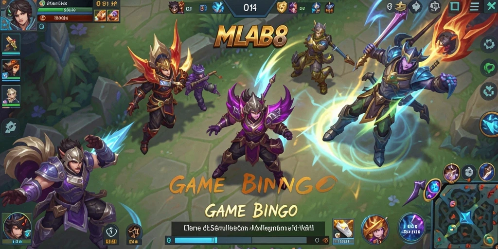 Tampilan gameplay seru dari MLBB8 dengan suasana Bingo yang mendebarkan.